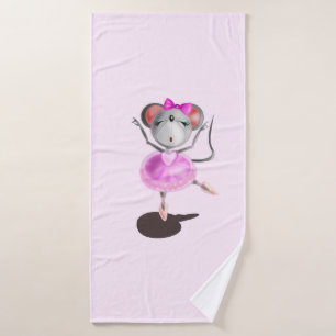 Ballerina Mouse Bath Towel