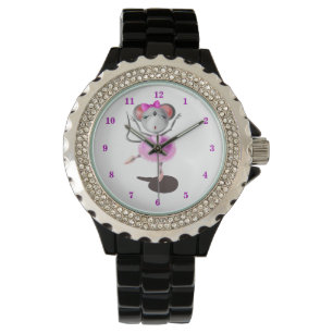 Ballerina Mouse Funny Watch Happy Ballet Dancer