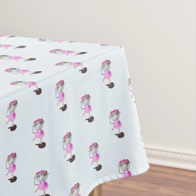 Ballerina Mouse Tablecloth Ballet Dance (In Situ)