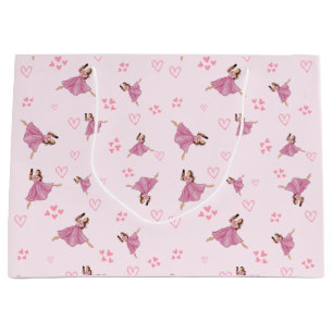 Ballerina Nutcracker Birthday Pattern Large Gift Bag