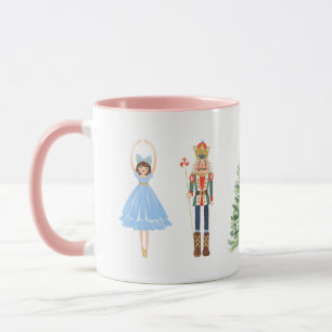 Ballerina Nutcracker Christmas Holiday Pink Mug