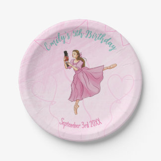 Ballerina Nutcracker Girl Birthday Party Paper Plate