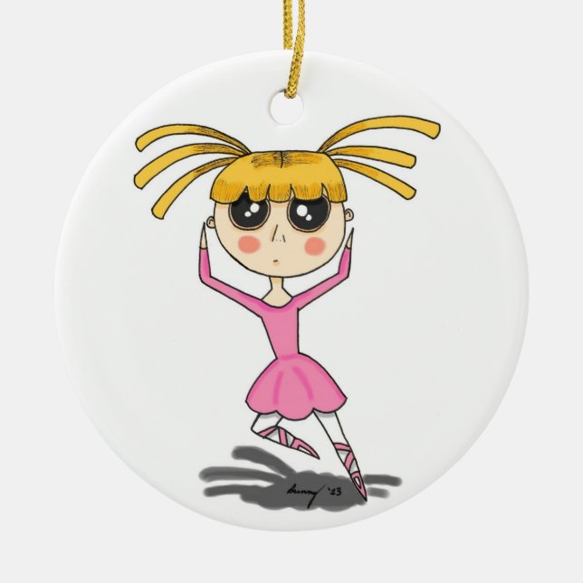 Ballerina Ornament - Pink (Front)
