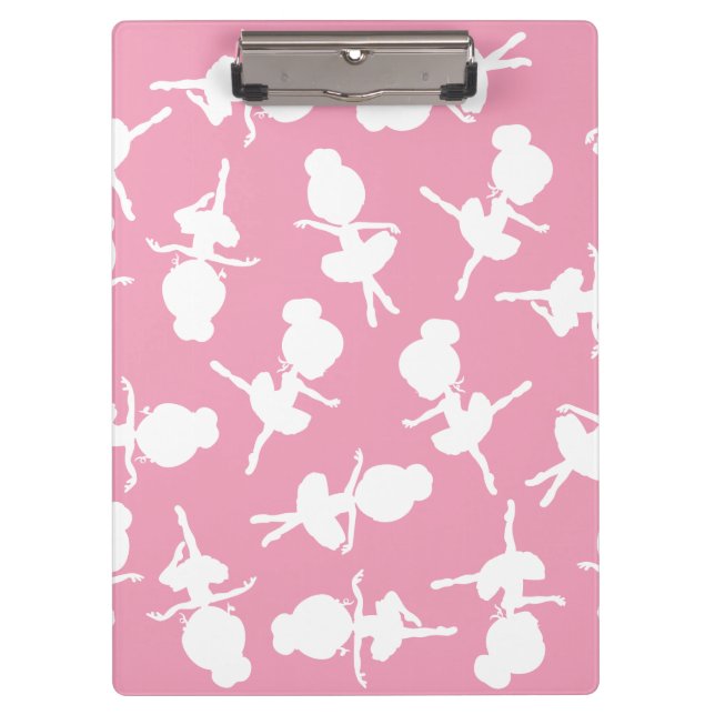 Ballerina Pattern, Ballet Girls, Ballet Dance Clipboard (Front)