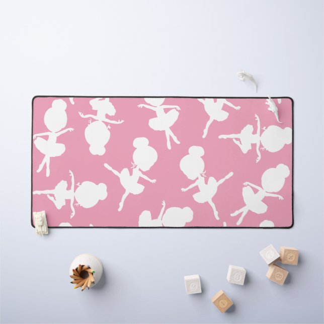 Ballerina Pattern, Ballet Girls, Ballet Dance Desk Mat (Kids Table)