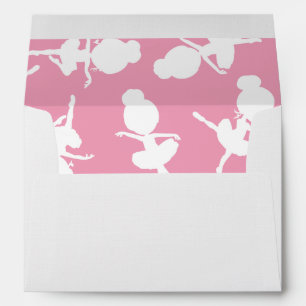 Ballerina Pattern, Ballet Girls, Ballet Dance Envelope