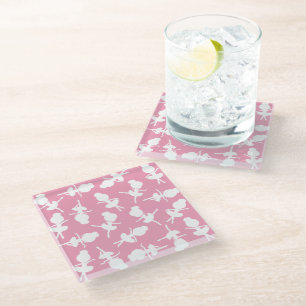 Ballerina Pattern, Ballet Girls, Ballet Dance Glass Coaster