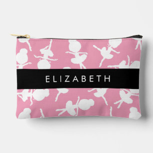 Ballerina Pattern, Ballet Girls, Dance, Your Name Accessory Pouch