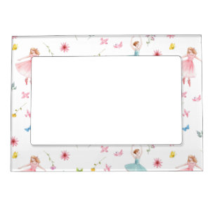Ballerina Pattern Magnetic Frame