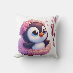 Ballerina Penguin Dreams Cushion