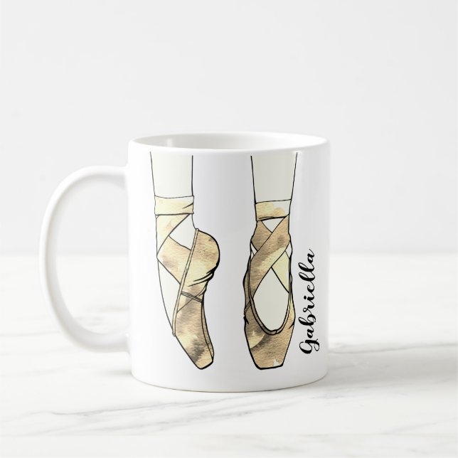 Ballerina Personalised Ballet Coffee Mug (Left)