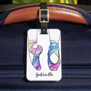 Ballerina Personalised Ballet Luggage Tag
