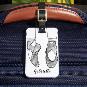 Ballerina Personalised Ballet Luggage Tag