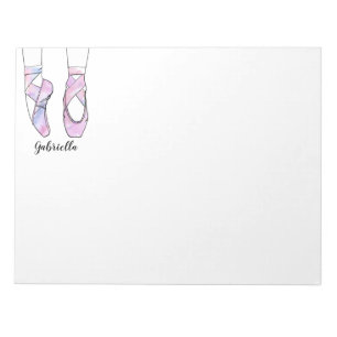 Ballerina Personalised Ballet Notepad