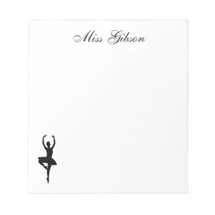 Ballerina Personalised Notepad