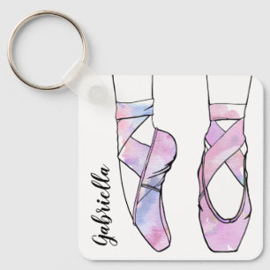 Ballerina Personalized Ballet Key Ring