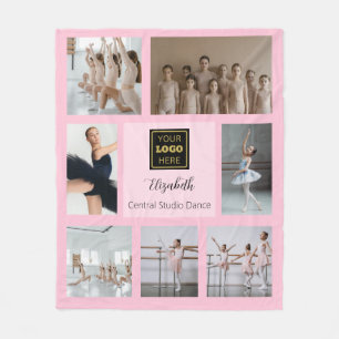 Ballerina Photo Collage Fleece Blanket