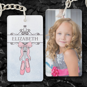 Ballerina Photo Keychain Cute Ballet Gift