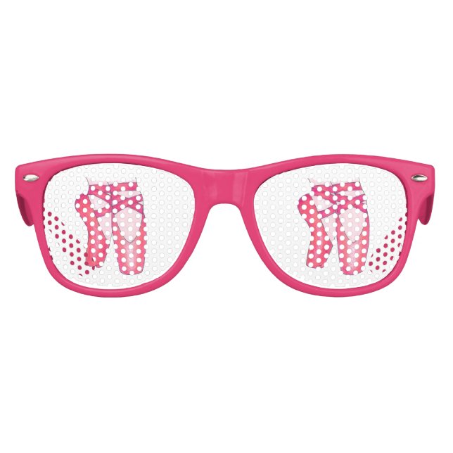Ballerina Pink Ballet Dance Pointe Toe Shoes Kids Sunglasses (Front)
