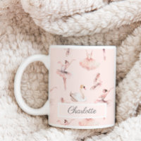 Ballerina Pink Ballet Shoes Personalised Name