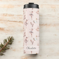 Ballerina Pink Ballet Shoes Personalised Name