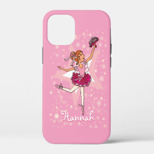 Ballerina pink dancer stars girls name iPhone 12 mini case