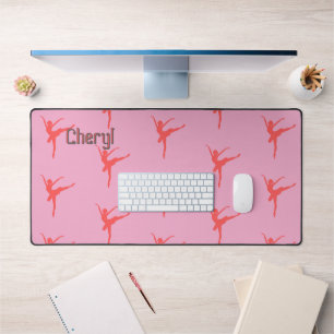 Ballerina. Pink. Personalised Desk Mat
