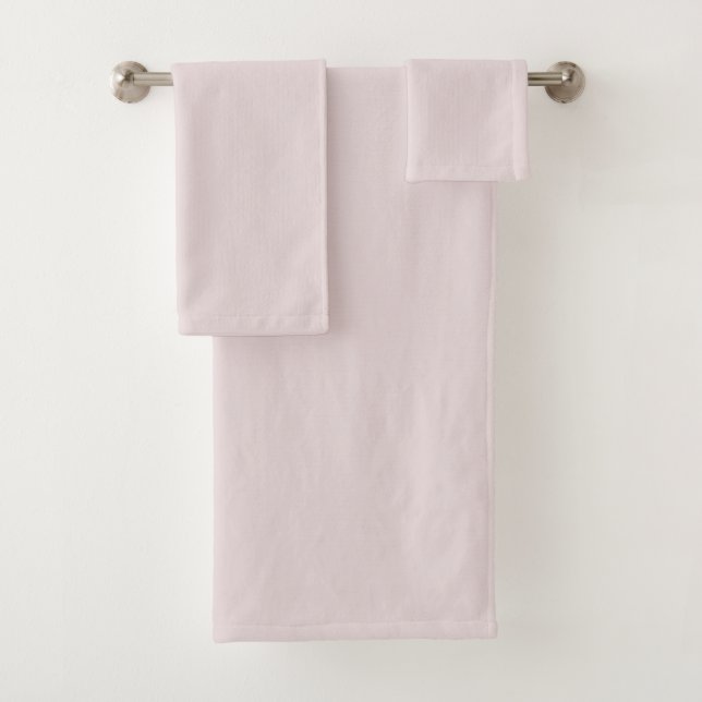 Ballerina Pink Solid Colour  Bath Towel Set (Insitu)
