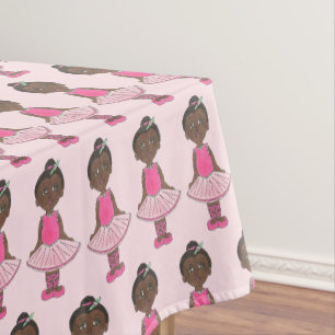 Ballerina Pink Tutu Dance Recital Ballet Dancer Tablecloth