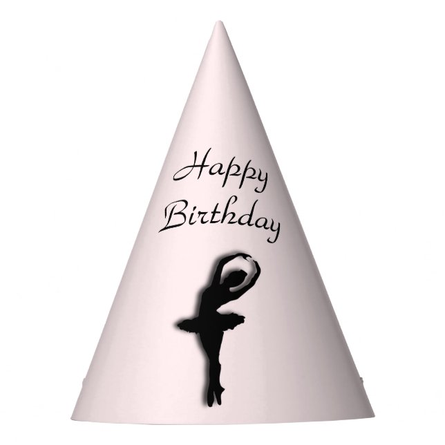 Ballerina Pirouette in Garden Green Party Hat (Front)