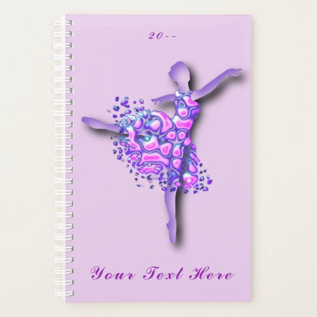 Ballerina Planner Ballet Dancer Girl Customisable (Front)