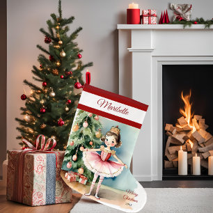 Ballerina Princess Christmas Stocking