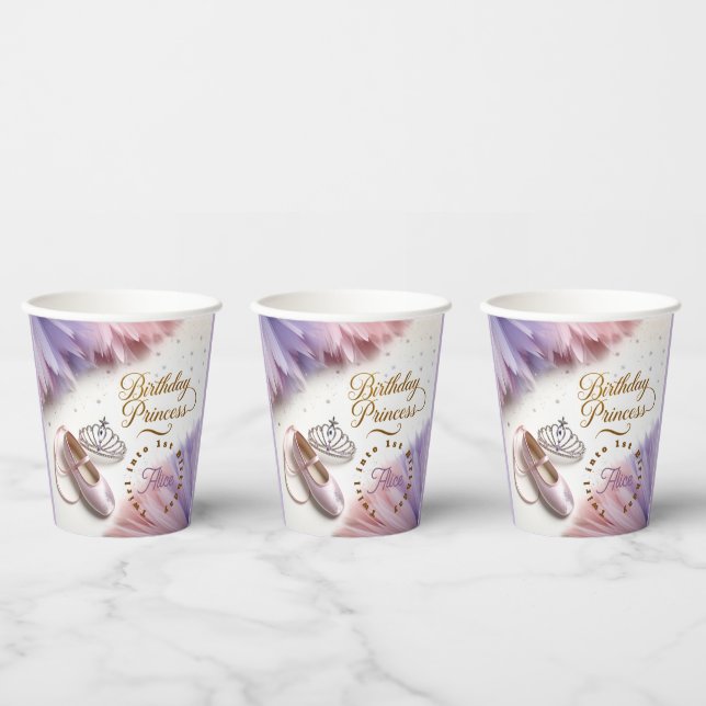 Ballerina Princess Party - Twirl into Magic! Paper Cups (Multi)
