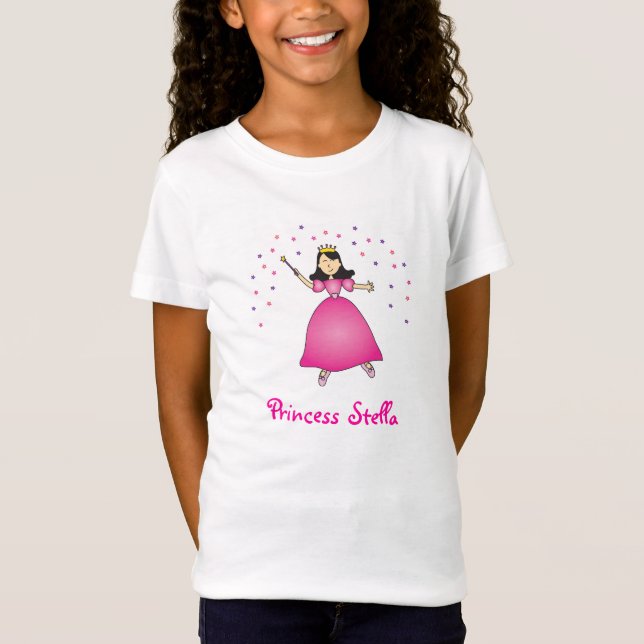 Ballerina Princess Personalised Girls Shirt (Front)