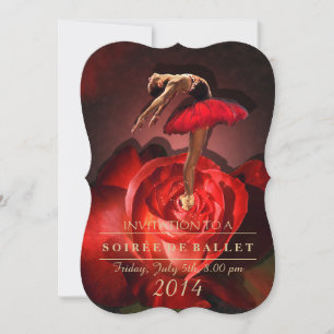 Ballerina Rose - Invitation Card