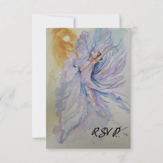 Ballerina RSVP Card (Front)