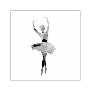 Ballerina  rubber stamp