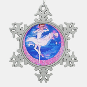 BALLERINA SNOW FLAKE ORNAMENT