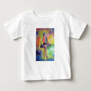 Ballerina Space Watercolor BabyT-Shirt Baby T-Shirt