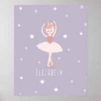 Ballerina Stars Baby Girl Purple Nursery