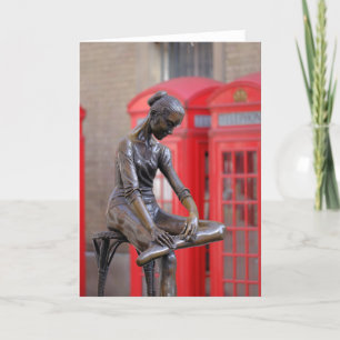 Ballerina Statue Greeting Card