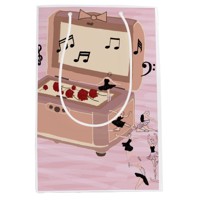Ballerina Symphony in a Box - Ballerina Art Medium Gift Bag (Front)