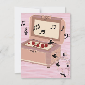 Ballerina Symphony in a Box - Ballerina Art Postcard