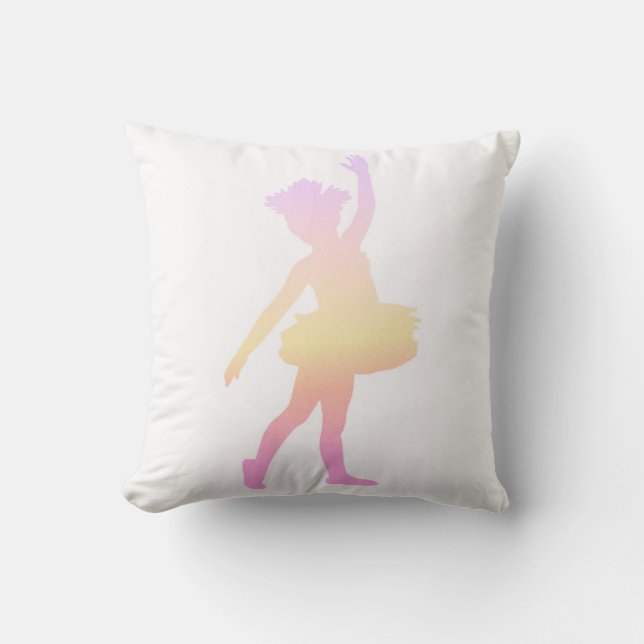 Ballerina throw pillow. cushion (Front)