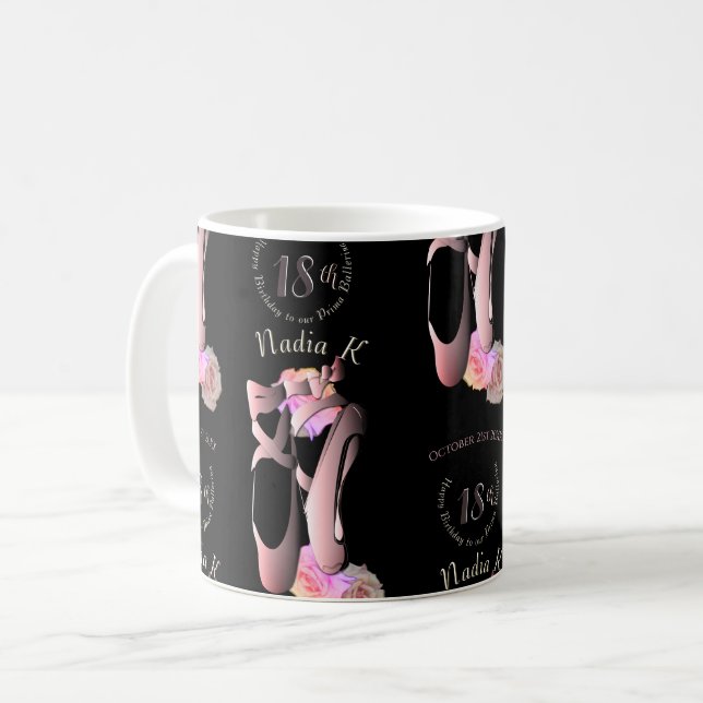 Ballerina Toe Shoes Custom Event  Coffee Mug (Front Left)