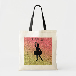 Ballerina tote with personalised name.