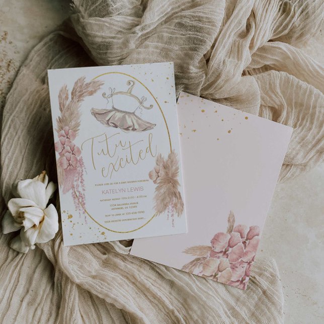 Ballerina Tutu Baby Shower Invitation (Creator Uploaded)