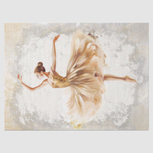 Ballerina Watercolor Decoupage Tissue Paper