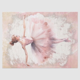 Ballerina Watercolor Decoupage Tissue Paper