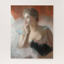 Ballerina with Black Cat Painting from Series